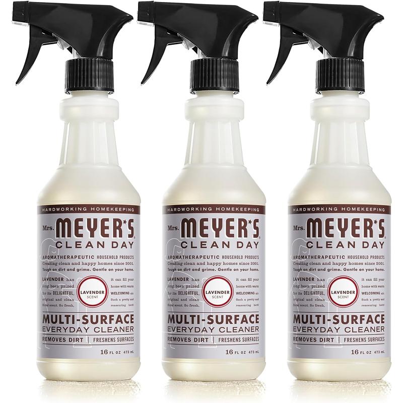 Multi-Surface Everyday Cleaner, Cruelty Free Formula, Lavender Scent, 16 Oz- Pack of 3 MRS. MEYER'S CLEAN DAY