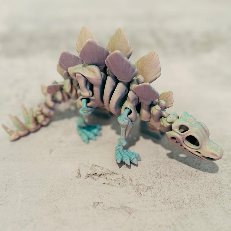 Dino Skeletons - Multicolored Variations- Desk Ornament - Gift Idea - 3D Printed