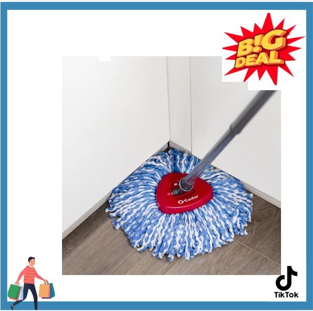 O-Cedar RinseClean Clean Water Spin Mop and Bucket System | Clean with Clean Water | Removes 99% of Bacteria Cleaning Microfiber