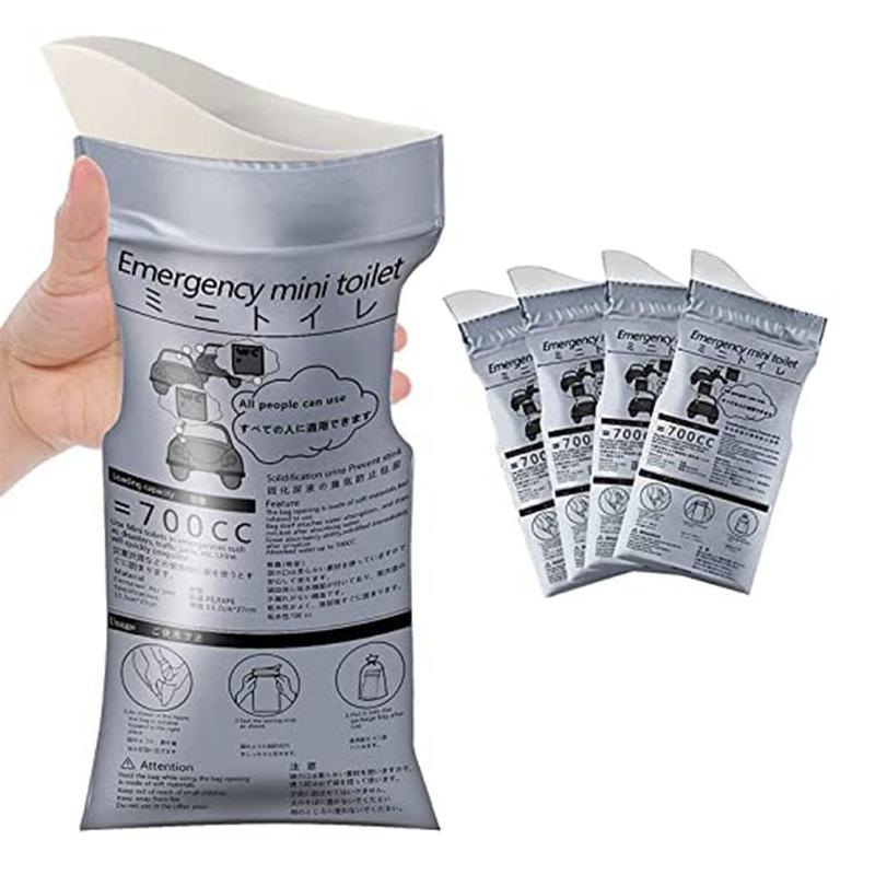 Disposable Emergency Urinal Bag, Portable Camping Pee Bag, Travel Pee Bag, Traffic Jam Emergency Urine Bag for Men Women , Car Interior Accessories