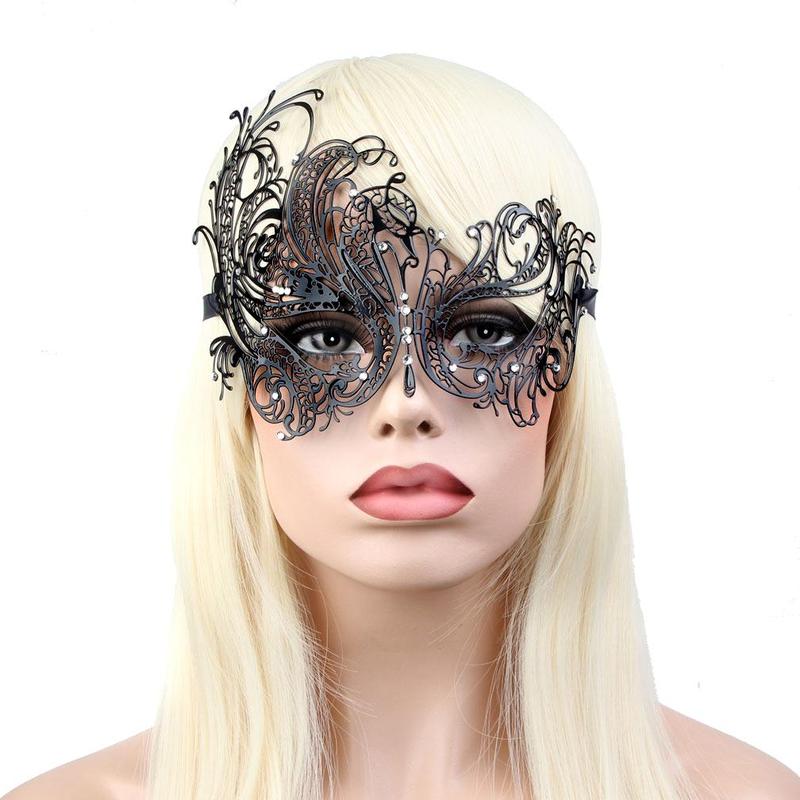 Couple Masquerade Mask Set, 1 Pair Venetian Style Party Mask, Costume Accessories, Party Props for Masquerade Cosplay Party, Gift for Mom