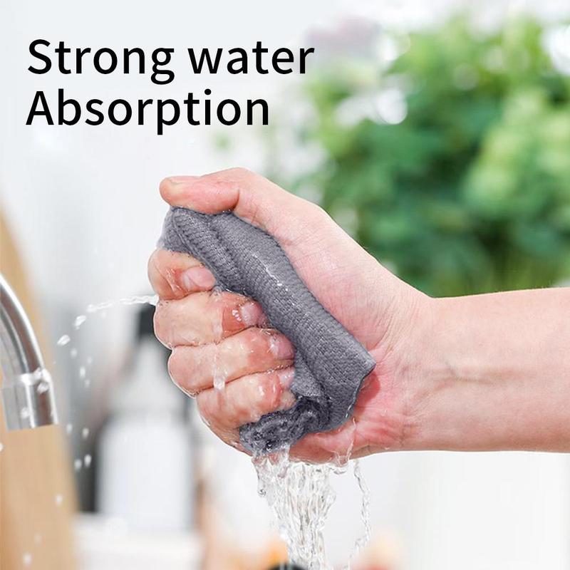 Fiber Cleaning Cloth, 20pcs box Absorbent Washcloth, Household Cleaning Cloth, Kitchen Cleaning Tool for Home Dormitory Bathroom Car