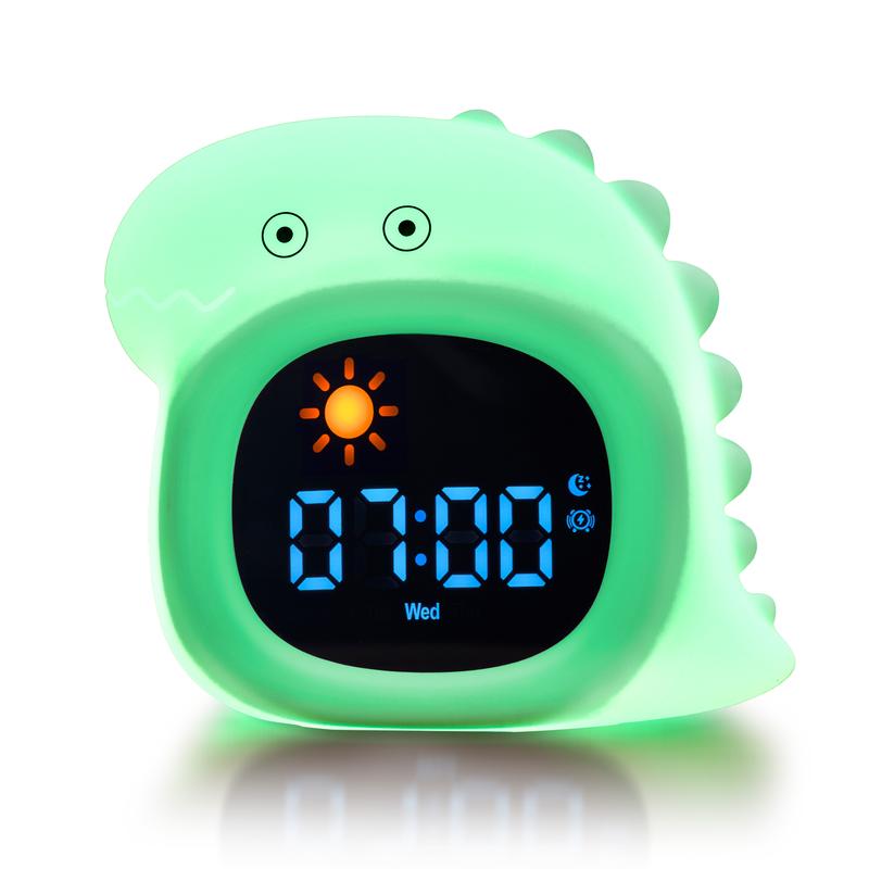 JoyCat Alarm Clock with 9 Colors Night Light, Digital Clock for Bedrooms, 20 White Noise Sound Machine for Sleeping, LED Digital Display Clock Decor