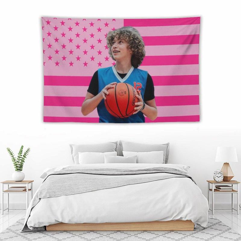 Nelson Celebrity and Decorations Stuff American Pink Flags Wall Funny Tapestry Hanging Neumann Merch for Dorm Bedroom Decorative Aesthetic Tapestries