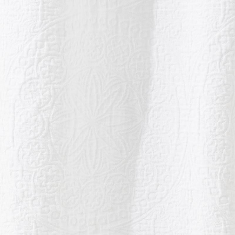 Threshold Medallion Matelasse Cotton Jacquard Shower Curtain 72