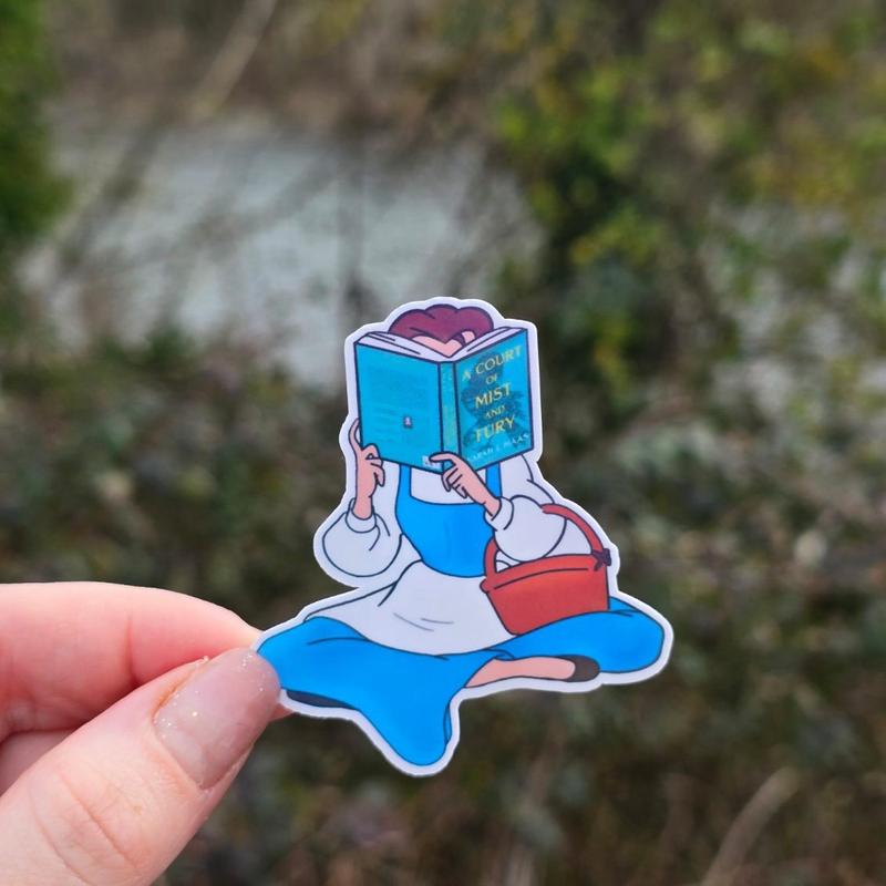 Princess Reading ACOMAF Sticker Decor Decorative