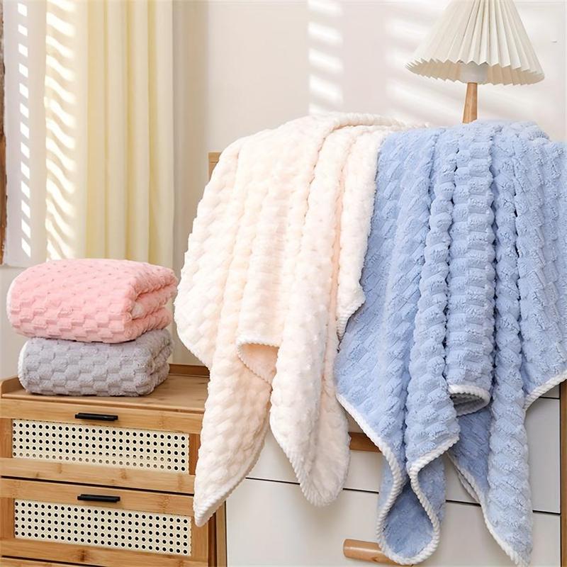 Solid Color Bath Towel, 4 Counts set Soft Absorbent Towel, Quick Drying Towel for Bathroom, Hotel, Salon, Spa, Gym, Travel