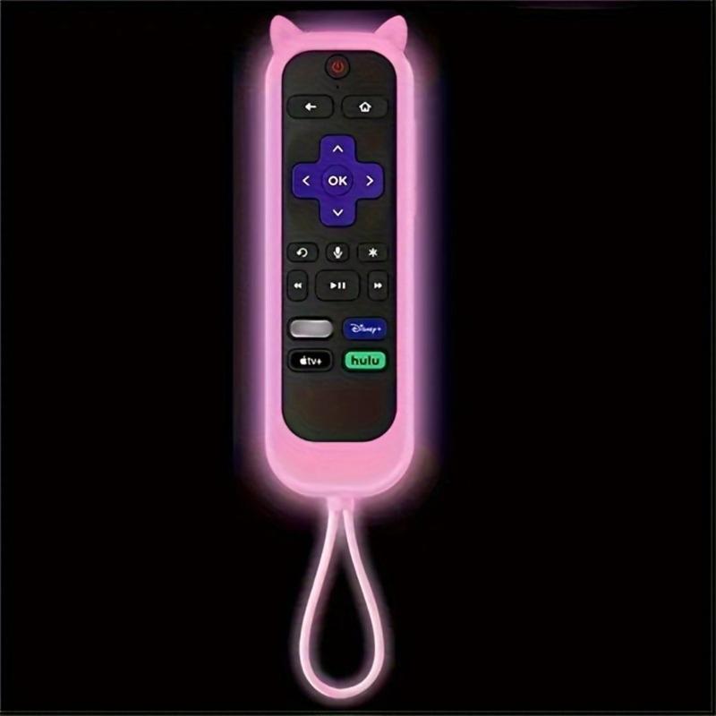 Luminous Remote Control Cover, Remote Case with Lanyard, Christmas Decor Remote Control Protector Compatible with TCL Hisense Roku TV, Fall Decor, Christmas Gifts, Christmas Decorations