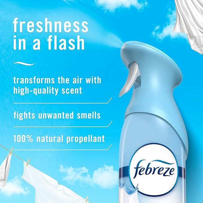 Air Freshener Spray, Linen & Sky, Odor Eliminator for Strong Odors, 8.8 Oz (2 Count)