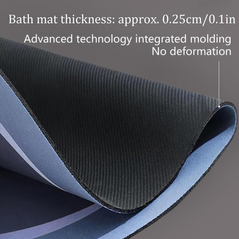 Non-slip Bath Mat, 1 Count Soft Diatomite Absorbent Bathroom Mat, Quick Drying Bathroom Rug for Home Dormitory Hotel, Home  Bath Mats Decor