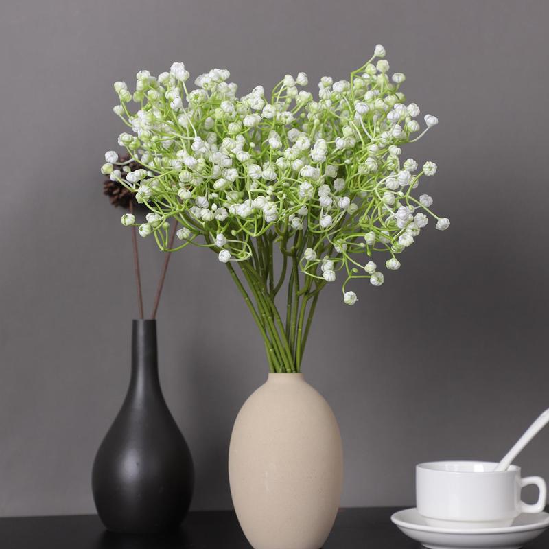 Baby's Breath Artificial Flower without Vase, 10 20pcs Faux Flower Bouquet, Decorative Flowers for Home Party Wedding Anniversary Festival