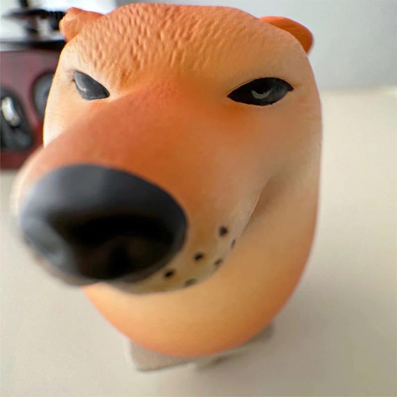 Slow Rebound Dog Egg Squishy Figure - Original Authentic Egg Shaped Shiba Inu Sand Sculpture Toy, Cute Desk Decor, Collectible Figure