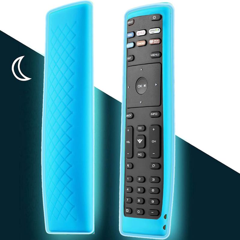 Remote Case Compatible with Vizio  TV Remote Control, for Vizio XRT136 LCD LED TV Remote Controller, Vizio Remote Cover Lightweight Anti-Slip Shockproof   Sleeve - Glow Sky Blue