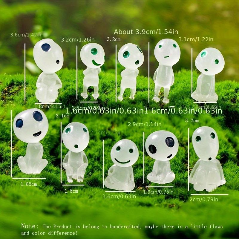 Luminous Ghost Elf Miniature Ornament, 10pcs set Glow in The Dark Mini Ghost Elf Decoration, DIY Mini Toy for Micro Landscape Home Decoration, Glow in The Dark Toy, Christmas, Christmas Gift