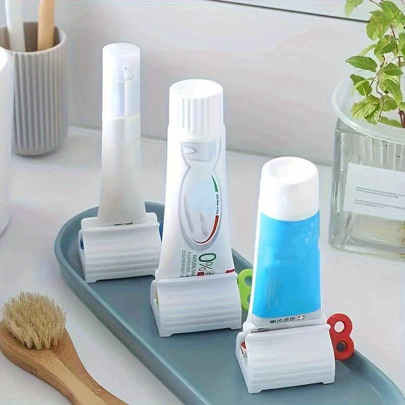 Manual Toothpaste Dispenser, 3 Counts Portable Toothpaste Squeezer, Cute Toothpaste Dispenser Supplies, Bathroom Gadgets