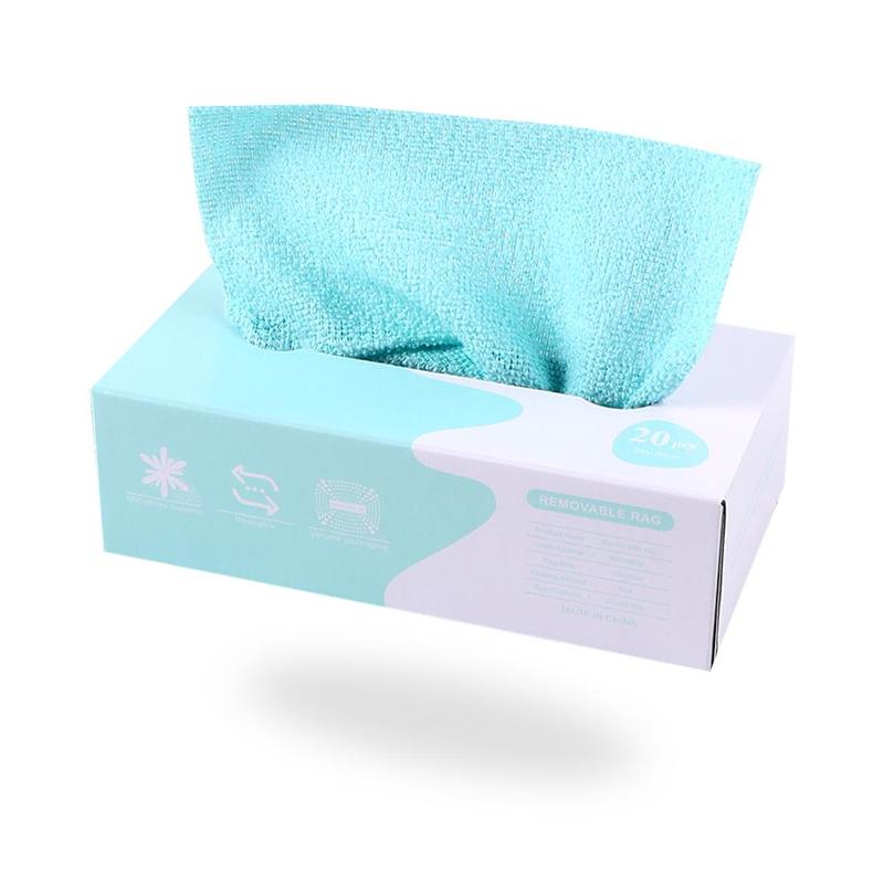 Fiber Cleaning Cloth, 20pcs box Absorbent Washcloth, Household Cleaning Cloth, Kitchen Cleaning Tool for Home Dormitory Bathroom Car