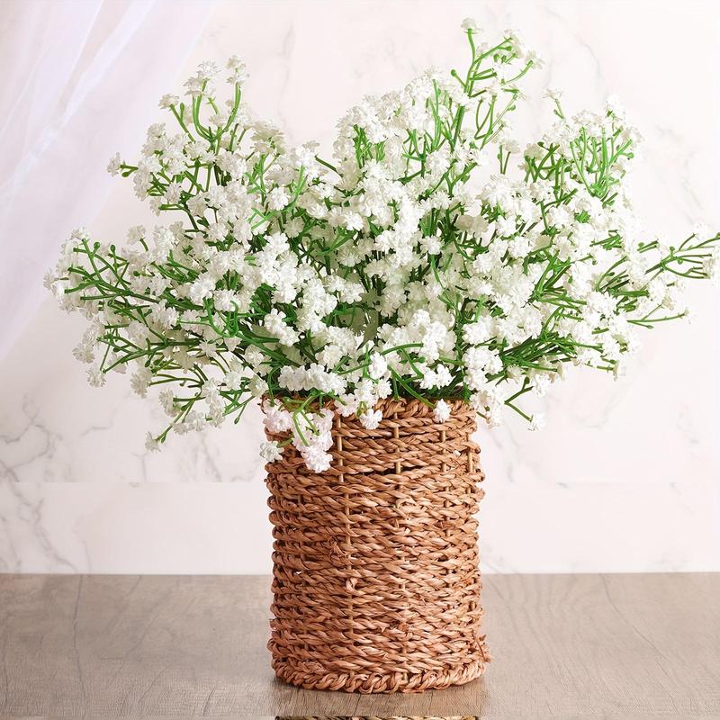 Baby's Breath Artificial Flower without Vase, 10 20pcs Faux Flower Bouquet, Decorative Flowers for Home Party Wedding Anniversary Festival