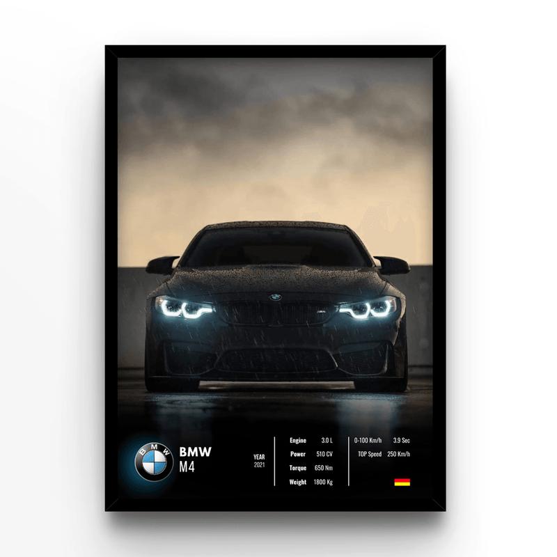 (POSTER) Bmw M4 Collector, Vintage Car Poster, Home Decor, Gift For Car Lover