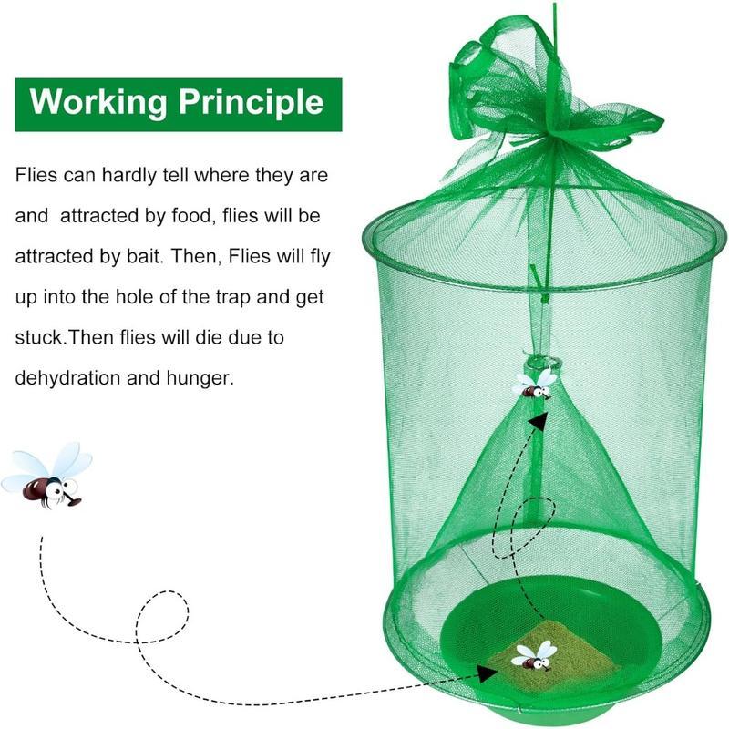 8-Pack Outdoor Fly Traps – Effective Fly Catchers for Farms, Stables, & Gardens