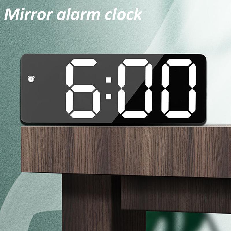 Personalized Gifts, Digital Alarm Clock LED Display Electronic Clocks 6.3