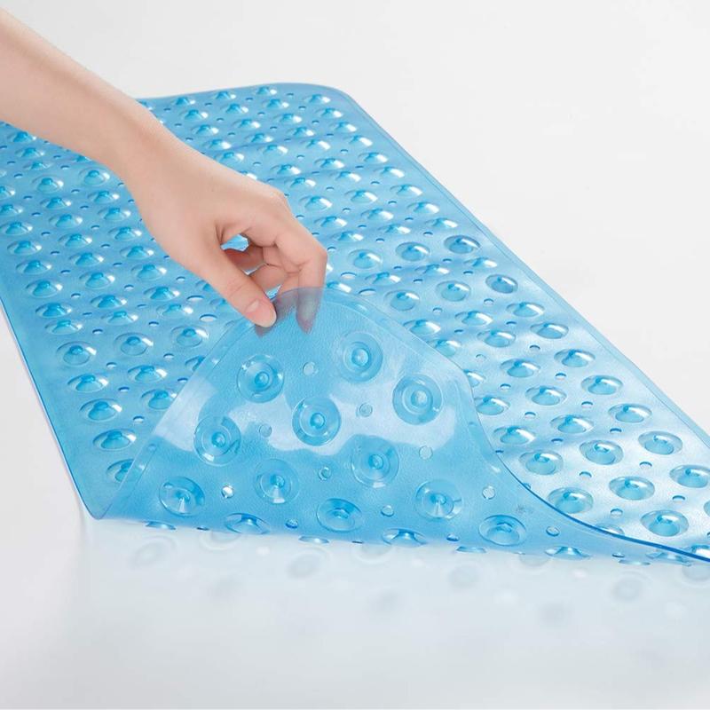 AmazerBath Non Slip Bathtub Mat, 40 x 16 Inches Bath Mat for Tub, Non Slip Shower Mats with Suction Cups and Drain Holes Cover, Bath Tub Mats for Elderly & Kids