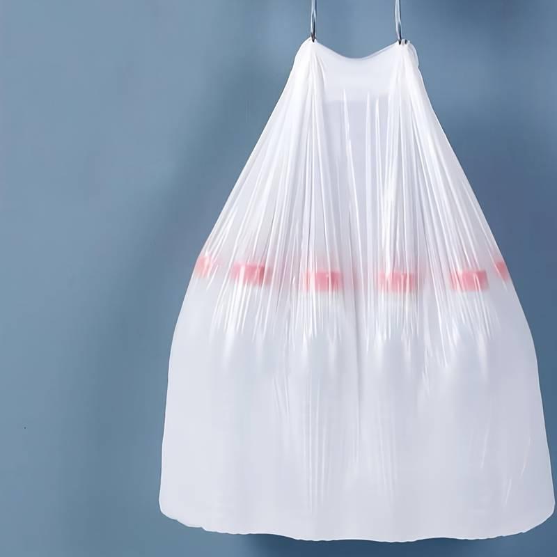 Disposable Thickened Bin Bag (60pcs set), Drawstring Bin Bag, Multipurpose Garbage Bag for Home, Office, Household Cleaning Supplies