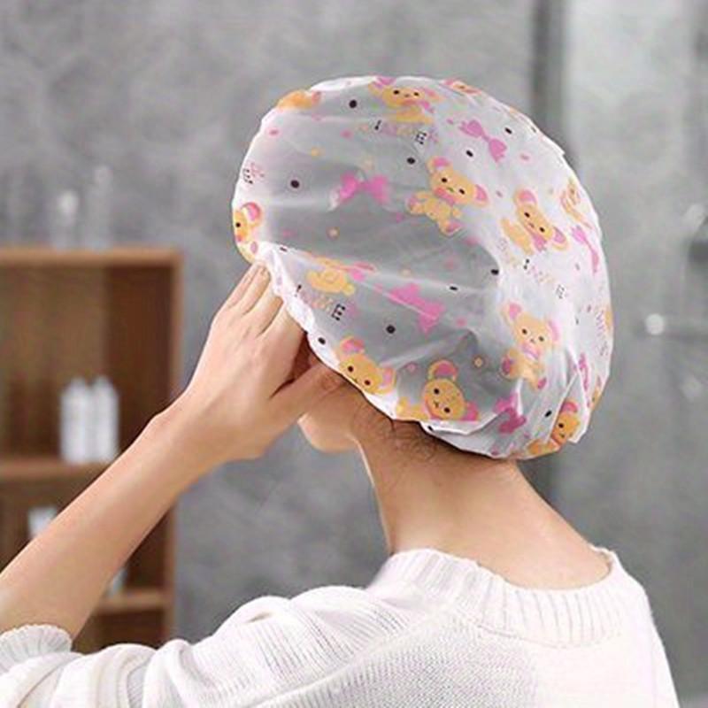 Colorful Shower Cap, 10pcs 20pcs Reusable Shower Bathing Cap, Thickened Shower Cap, Shower Bathroom Cap for Women & Girls