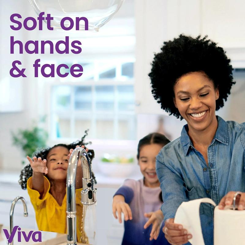 Viva Signature Cloth Paper Towels, 6 Double Rolls Cleaning Pack