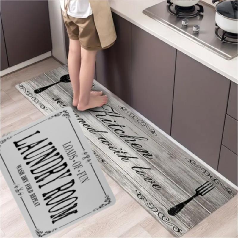 Letter Pattern Washing Machine Cover Mat, Rectangle Dish Drying Pad, Washstand Drain Mat, Soft Faucet Absorbent Mat, Kitchen Accessories, Bathroom Accessories 1pc