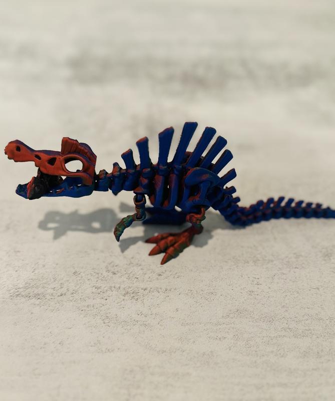 Dino Skeletons - Multicolored Variations- Desk Ornament - Gift Idea - 3D Printed