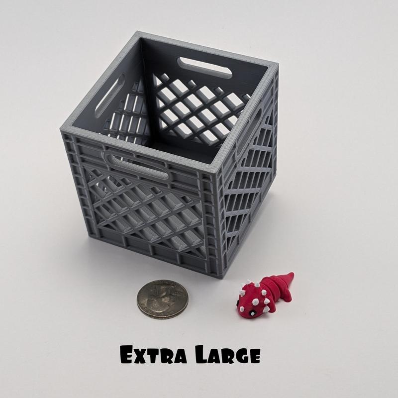 MINI Animals Crate - Unique Articulating 3D Printed Collectible Figurines - Desk Pets - Home Decor - Perfect Gift for Office or Home