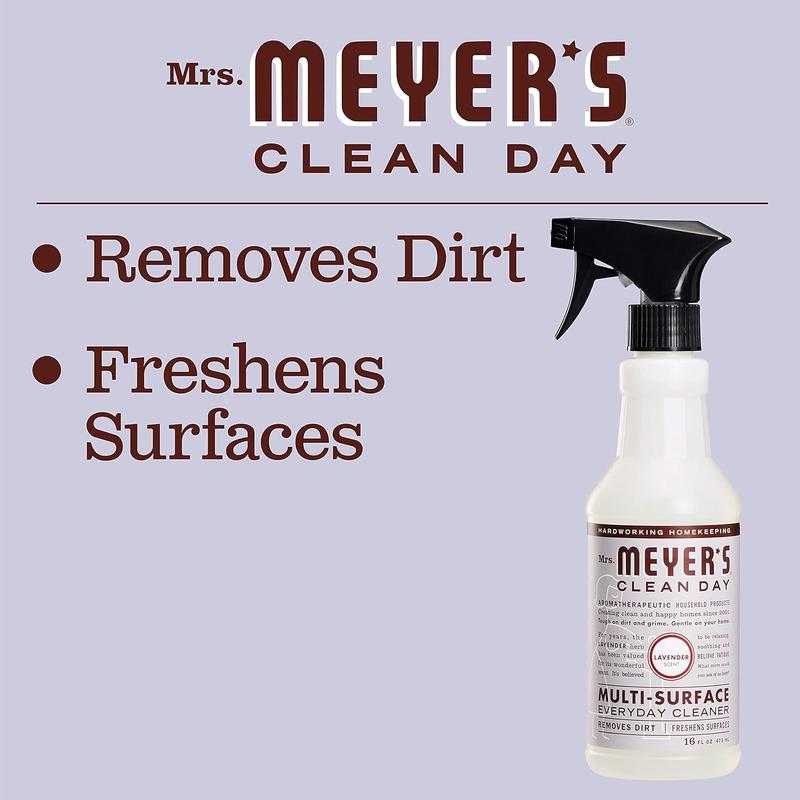 Multi-Surface Everyday Cleaner, Cruelty Free Formula, Lavender Scent, 16 Oz- Pack of 3 MRS. MEYER'S CLEAN DAY