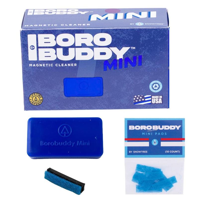 SnowTree Boro Buddy MINI Magnetic Cleaner - Easy to Use and Includes 11 Replacement Pads - Sponges, Household