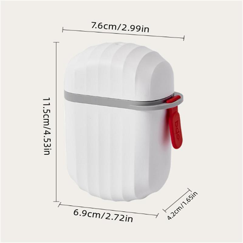 Portable Soap Box, 1 Count Creative Mini Soap Bar Holder with Lid, Soap Storage Box for Home Bathroom & Travel & Hotel