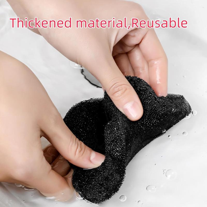 4-Pack Bear Design Laundry Balls: Reusable Pet Hair Remover Sponges for Laundry. Great for gifts and Christmas decorations!