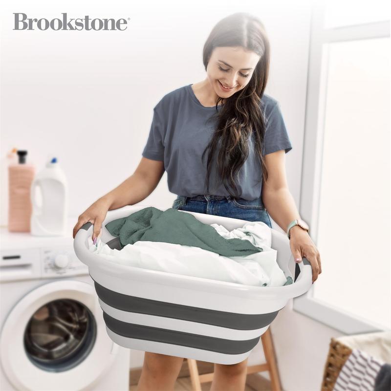 COLLAPSIBLE LAUNDRY BASKET COMFORTABLE GRIP WITH HANDLES - Our laundry basket has been designed with your ultimate comfort in mind Organiser Household