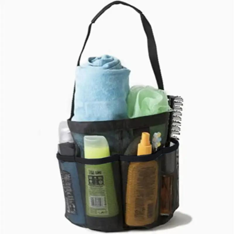 Beach Wash Bag, Portable Mesh Shower Caddy Organizer Basket with Shoulder Strap for Home, Outdoor, Travel, Camping, Hiking