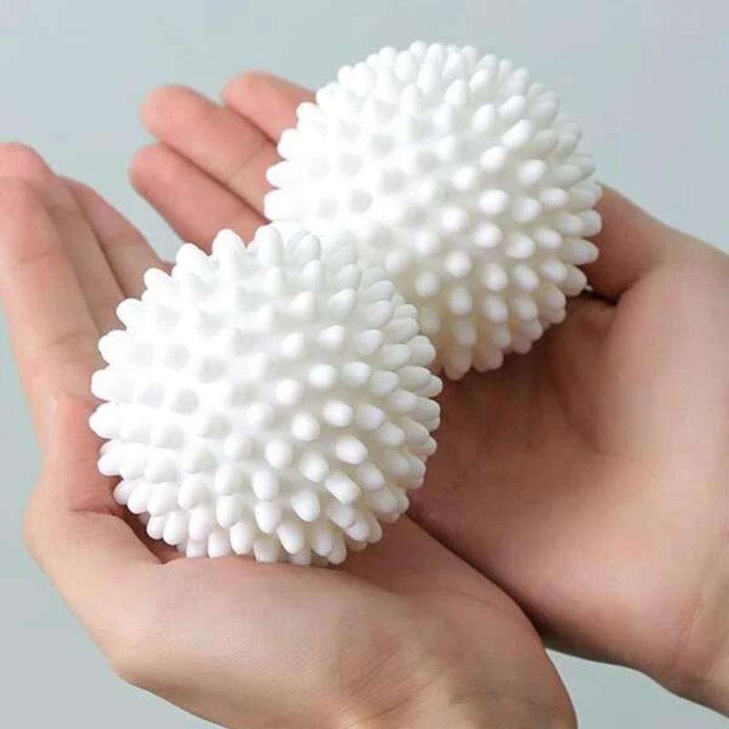 2pcs Reusable Resin Laundry Ball, Creative Clothes Drying Softener Balls, Professional Cleaning Tools For Laundry Cleaning