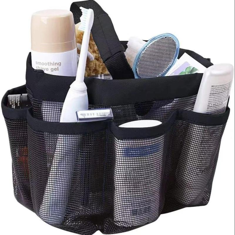 Beach Wash Bag, Portable Mesh Shower Caddy Organizer Basket with Shoulder Strap for Home, Outdoor, Travel, Camping, Hiking