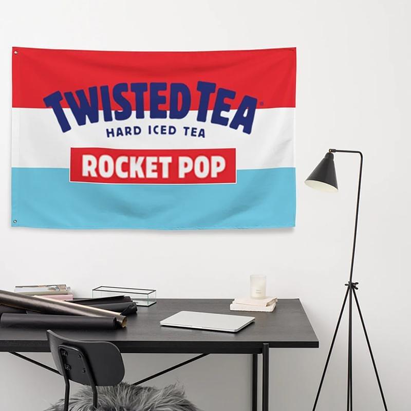 Rocket Pop Twisted Tea 3x5Ft Flags Tapestry Flag Home Decoration Banner for College Dorm Room Decor Outdoor Parties 3x5FT Ornaments