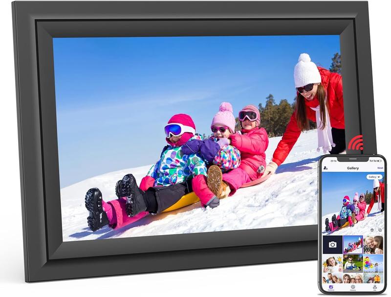 Christmas GIft SAMMIX Digital Picture Frame, 10.1 Inch WiFi Digital Photo Frame, IPS HD Touch Screen Electronic Picture Frame, 16GB Storage, Slideshow, Easy to Share Photos and Video via Uhale APP, Gifts for Mom thanksgiving days gift