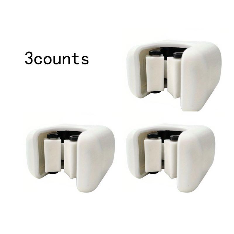 Wall Mounted Mop & Broom Holder, 3 Counts Self-adhesive Tool Organizer Clips, No-drill Storage Hanger for Home, Kitchen, Bathroom