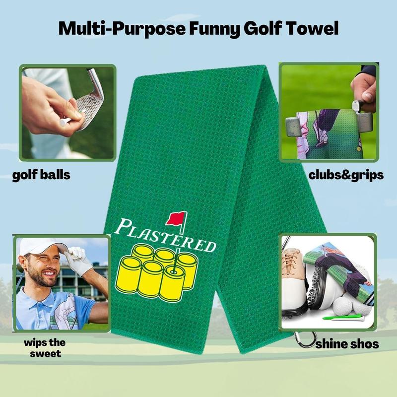 Golf Towel, 2 Counts Golf Towel for Golf Bag, Golf Gifts for Men, Personalized Golf Towel for Men Husband Boyfriend Dad, Golf Accessories