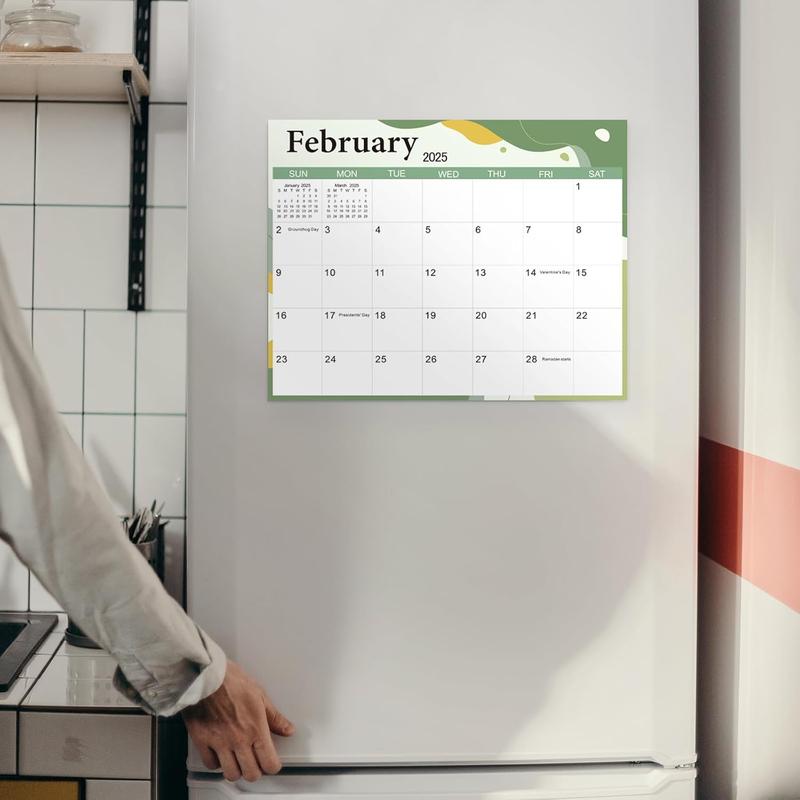 Magnetic Calendar for Refrigerator, Fridge Calendar 2024-2025, Jul 2024 to Dec 2025 18 Months Magnetic Calendar, 10