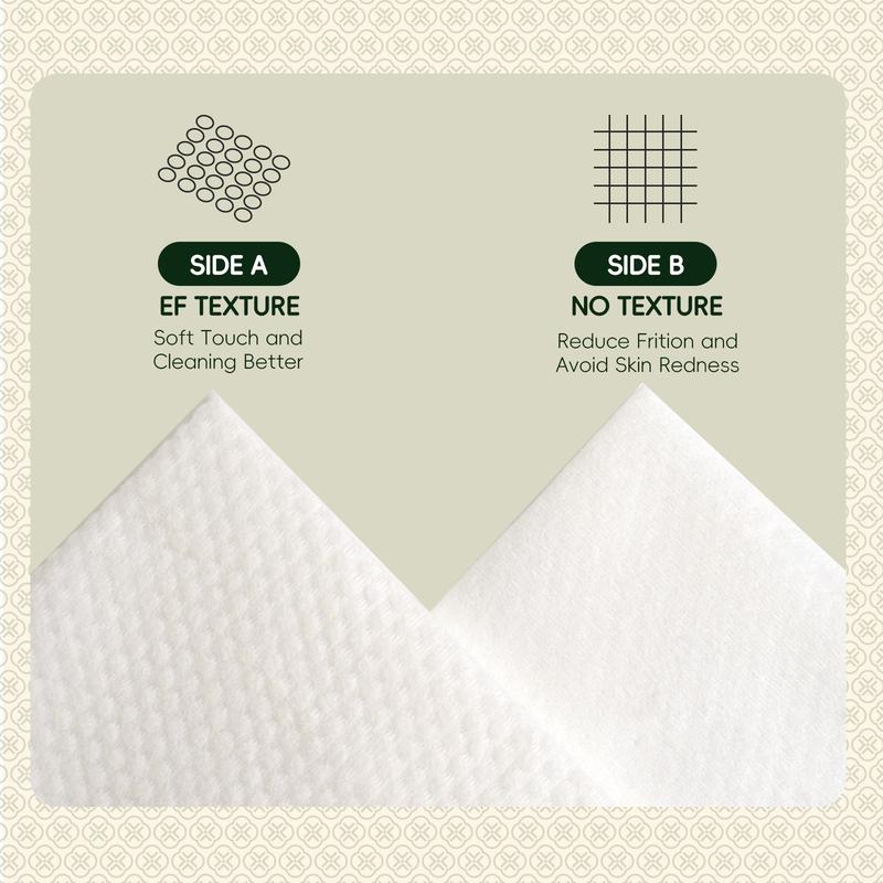 BlackFriday-Ecokiin Premium Disposable Face Towels Multi-Use Extra-Thick Super-Soft Eco-Friendly Biodegradable Single Pack 80 Towels Skincare Comfort