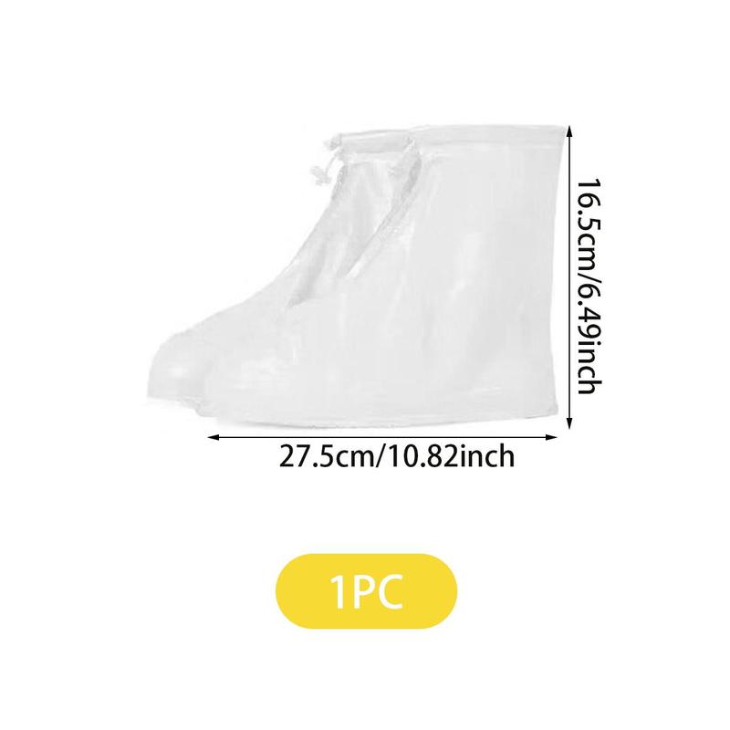 Waterproof Shoe Cover, 1 Count Outdoor Clear Rain Boots, Home Essentials Anti-slip Shoes Protector, Summer Gift, Home Accessories