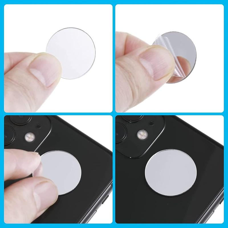 Mini Size Round Mirror Small Round Mirror Adhesive Mirror Round Craft Mirror Tiles for Crafts and DIY Projects Supplies (1 Inch, 2 Inch, 3 Inch)