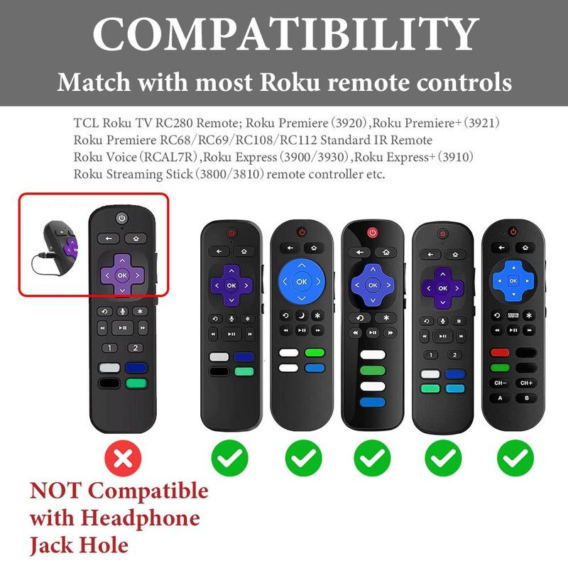 Cute Cat Claw Design Remote Control Case, 1 Count Luminous Remote Control Cover with Lanyard, Dustproof Remote Control Protector for Roku TV Remote