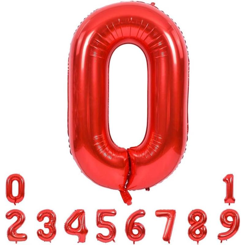 40 Inch Red Large Numbers Balloons 0-9, Number 3 Digit 3 Balloons,  Big Number Balloons for Birthday Party Anniversary Supplies Decorations balloon bouquet