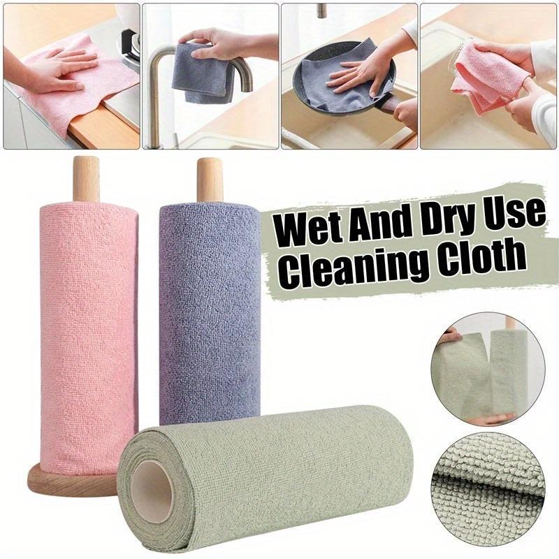 Reusable Car Cleaning Cloth, 20pcs roll Portable Travel Cleaning Cloth, Multipurpose Cleaning Tool for Home Kitchen Car